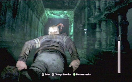 Po tym jak jedna część tunelu zostanie zablokowana, skręć w lewo i cały czas trzymaj się tej właśnie strony - 3 - Podziemne jezioro | Kampania Leona | Solucja Resident Evil 6 - Resident Evil 6 - poradnik do gry