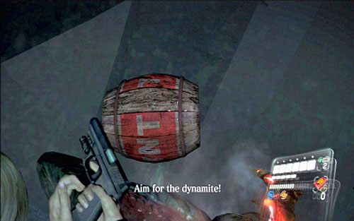 Podczas spływu twoim zadaniem jest ciągłe strzelanie w gruczoł wewnątrz paszczy stwora - 3 - Podziemne jezioro | Kampania Leona | Solucja Resident Evil 6 - Resident Evil 6 - poradnik do gry