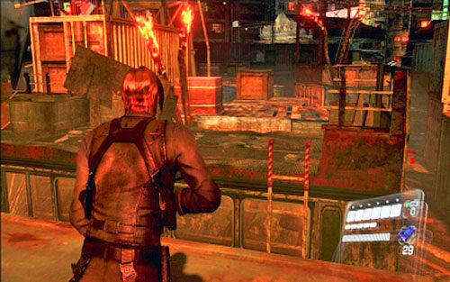 Jak ci się uda, przeskocz na drugą stronę placu po dachu autobusu - 4 - Ustanek | Kampania Leona | Solucja Resident Evil 6 - Resident Evil 6 - poradnik do gry