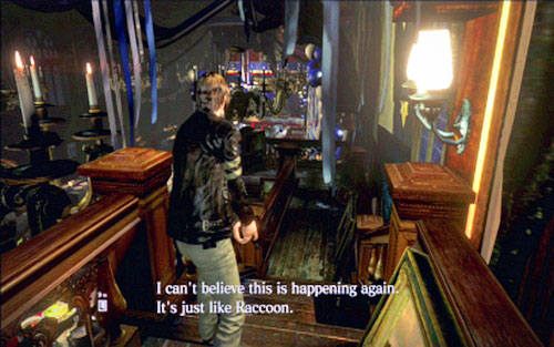 Musisz wtedy zejść na dół schodami z prawej - 1 - Uczelnia | Kampania Leona | Solucja Resident Evil 6 - Resident Evil 6 - poradnik do gry