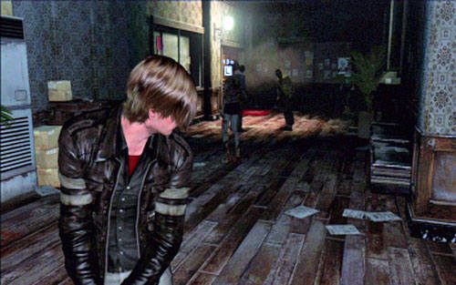 Idąc dalej natkniesz się na małą grupkę przeciwników - 1 - Uczelnia | Kampania Leona | Solucja Resident Evil 6 - Resident Evil 6 - poradnik do gry