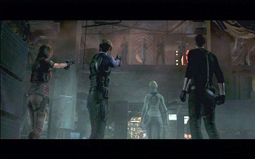 Po filmiku musisz zejść schodami na dół - 4 - Laboratorium | Kampania Leona | Solucja Resident Evil 6 - Resident Evil 6 - poradnik do gry