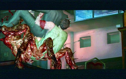 W kolejnym pomieszczeniu zostaniesz zaatakowany przez stwory przypominające pająki - 1 - Ratowanie zakładników | Kampania Chrisa | Solucja Resident Evil 6 - Resident Evil 6 - poradnik do gry