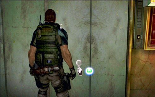 Po uwolnieniu drugiego cywila, zejdź po schodach dwa piętra niżej - 1 - Ratowanie zakładników | Kampania Chrisa | Solucja Resident Evil 6 - Resident Evil 6 - poradnik do gry