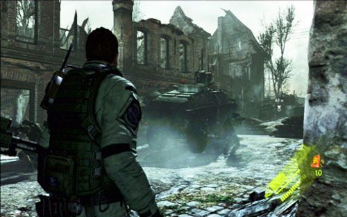 Zaraz za pierwszym zakrętem pojawią się kolejne zombie - 2 - Szturm przez miasto | Kampania Chrisa | Solucja Resident Evil 6 - Resident Evil 6 - poradnik do gry