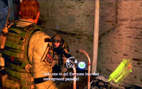 Gdy nastąpi wybuch, zbiegnij na sam dół i wejdź do podziemnego przejścia - 2 - Działka przeciwlotnicze | Kampania Chrisa | Solucja Resident Evil 6 - Resident Evil 6 - poradnik do gry