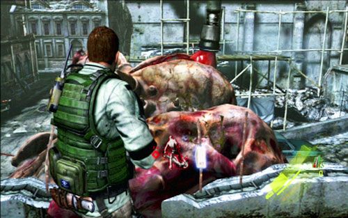 Jak mutant tam podejdzie, odpal karabin (LT) i strzelaj w głowę stwora (RT) - 2 - Walka z B.O.W. | Kampania Chrisa | Solucja Resident Evil 6 - Resident Evil 6 - poradnik do gry