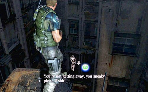 Podążaj za nim, schodząc cały czas w dół - 3 - Pościg za wężem | Kampania Chrisa | Solucja Resident Evil 6 - Resident Evil 6 - poradnik do gry