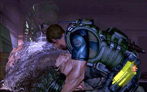 Bestia pojawi się również w kolejnym pokoju - 3 - Pościg za wężem | Kampania Chrisa | Solucja Resident Evil 6 - Resident Evil 6 - poradnik do gry