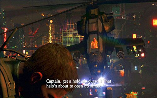 Gdy uda ci się dotrzeć na miejsce, wdrap się po drabinie na górę - 3 - Nabrzeże | Kampania Chrisa | Solucja Resident Evil 6 - Resident Evil 6 - poradnik do gry