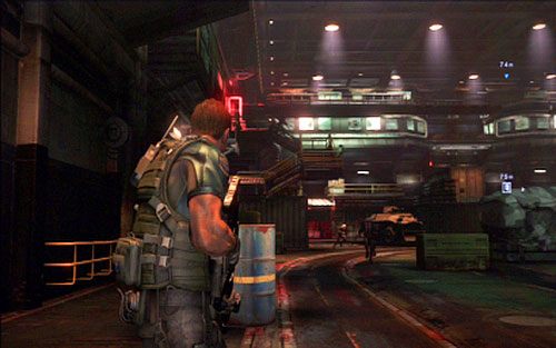 Gdy teren będzie czysty, pobiegnij prosto przed siebie, zabijając kolejnych przeciwników - 4 - Ładownia | Kampania Chrisa | Solucja Resident Evil 6 - Resident Evil 6 - poradnik do gry