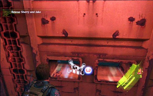 Gdy odliczanie dobiegnie końca, jeszcze raz zmyl wrogów, a następnie razem ze swym partnerem otwórz wrota - 5 - Dziura w ziemi | Kampania Chrisa | Solucja Resident Evil 6 - Resident Evil 6 - poradnik do gry