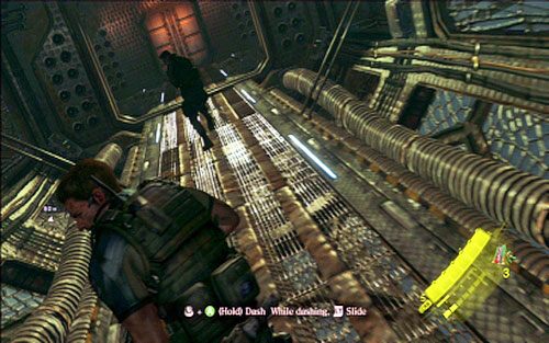 Aby zdobyć trzeci symbol, musisz uciec podwodnym korytarzem przed potężnym B - Rozdział V | Emblematy - Chris | Resident Evil 6 - Resident Evil 6 - poradnik do gry