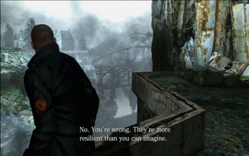 Po drugiej stronie idź cały czas prosto, pokonując trójkę mutantów - 1 - Górska ścieżka | Kampania Jakea | Solucja Resident Evil 6 - Resident Evil 6 - poradnik do gry