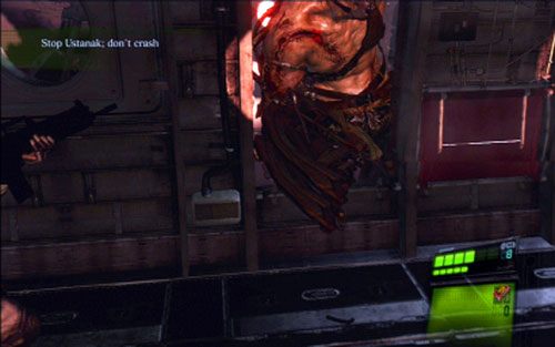 Po dłuższym filmiku znajdziesz się na pokładzie samolotu - 1 - Na pokładzie samolotu | Kampania Jakea | Solucja Resident Evil 6 - Resident Evil 6 - poradnik do gry