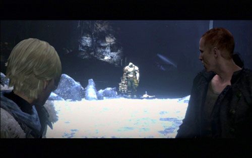 Po zgubieniu wroga wejdź drabinami na górę i podejdź do wskazanych drzwi - 2 - Ponowne spotkanie z Ustankiem | Kampania Jakea | Solucja Resident Evil 6 - Resident Evil 6 - poradnik do gry