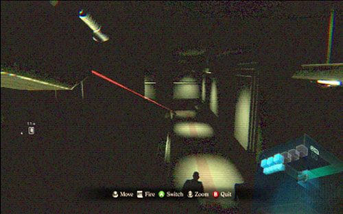 Na początku podczas korzystania z pierwszej oraz trzeciej kamery, pomóż swojej towarzyszce w walce z przeciwnikami (RT) - 3 - Laboratorium | Kampania Jakea | Solucja Resident Evil 6 - Resident Evil 6 - poradnik do gry