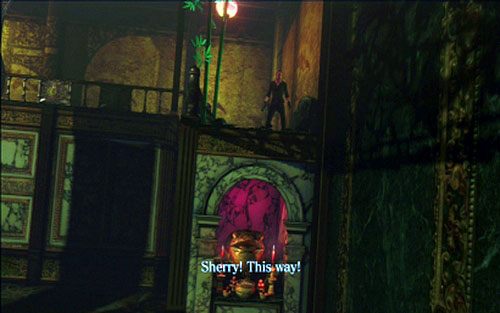 Jak będziesz już na górze, pomóż swojej towarzyszce wdrapać się po ścianie z prawej i razem otwórzcie wrota - 3 - Pojedynek z czołgiem | Kampania Jakea | Solucja Resident Evil 6 - Resident Evil 6 - poradnik do gry