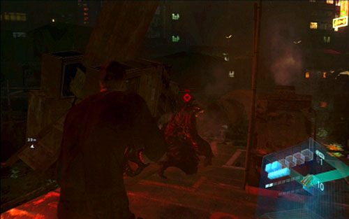 Po ominięciu kilku kolejnych przeszkód, ponownie pojawi się uzbrojony w piłę stwór - 4 - Miejski spływ | Kampania Jakea | Solucja Resident Evil 6 - Resident Evil 6 - poradnik do gry