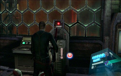 Na górze zaraz obok wejścia znajdziesz dwie kolejne dźwignie - 5 - Ładowanie baterii | Kampania Jakea | Solucja Resident Evil 6 - Resident Evil 6 - poradnik do gry