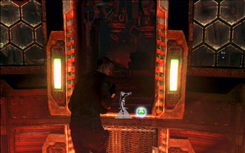 Dotrzesz w ten sposób do kolejnej części rdzenia, która może cię zabrać do poziomu C (na bok) albo D (do góry) - 5 - Ładowanie baterii | Kampania Jakea | Solucja Resident Evil 6 - Resident Evil 6 - poradnik do gry