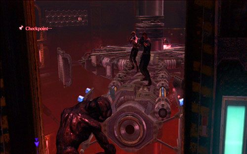 Przeskocz na niego, a następnie zastrzel goniącego cię stwora - 5 - Ładowanie baterii | Kampania Jakea | Solucja Resident Evil 6 - Resident Evil 6 - poradnik do gry