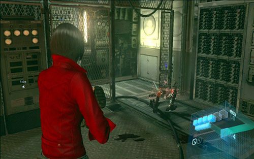 Kawałek dalej natkniesz się na następną barierę - 1 - Skradanie po okręcie | Kampania Ady Wong | Solucja Resident Evil 6 - Resident Evil 6 - poradnik do gry