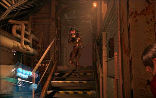Następny przeciwnik je za drugim zakrętem - 1 - Skradanie po okręcie | Kampania Ady Wong | Solucja Resident Evil 6 - Resident Evil 6 - poradnik do gry