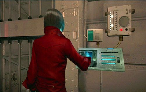 Na drugim końcu pomieszczenia znajdziesz drzwi - 1 - Okrętowe korytarze | Kampania Ady Wong | Solucja Resident Evil 6 - Resident Evil 6 - poradnik do gry