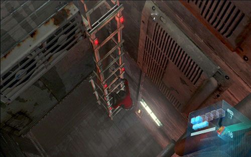 Za pomocą linki wejdź szybko na górę, a następnie przeskakując nad przepaściami i wspinając po drabinach uciekaj przed goniącym cię morzem - 1 - Ucieczka przed falą | Kampania Ady Wong | Solucja Resident Evil 6 - Resident Evil 6 - poradnik do gry