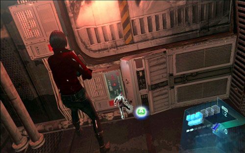 Otwórz go kopiąc w umieszony tuż nad ziemią monitor i wjedź szybko na górę - 1 - Zatopiony okręt | Kampania Ady Wong | Solucja Resident Evil 6 - Resident Evil 6 - poradnik do gry