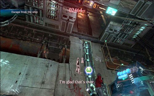 Gdy ci się uda odblokować przejście, wjedź linką do góry i zakończ etap - 1 - Zatopiony okręt | Kampania Ady Wong | Solucja Resident Evil 6 - Resident Evil 6 - poradnik do gry