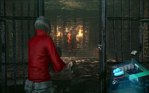 W nowo odblokowanym pomieszczeniu znajdą się trzy chodzące trupy - 2 - Cmentarne łamigłówki | Kampania Ady Wong | Solucja Resident Evil 6 - Resident Evil 6 - poradnik do gry