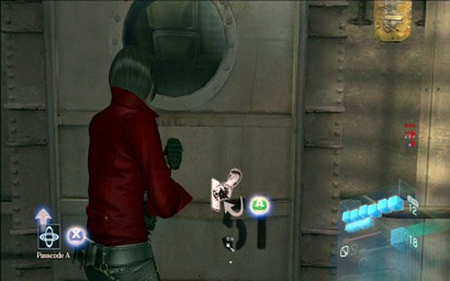 Przejdź teraz przez właz obok i idź cały czas prosto - 4 - Potrójny zamek; Trzy fragmenty kodu | Kampania Ady Wong - Resident Evil 6 - poradnik do gry