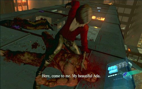 Po kilku takich unikach otrzymasz zadanie zabicia przeciwnika - 5 - Finałowe starcie | Kampania Ady Wong | Solucja Resident Evil 6 - Resident Evil 6 - poradnik do gry