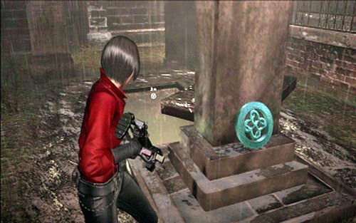 Wystarczy, że obejdziesz nagrobek, a powinieneś zobaczyć pierwszy symbol - Rozdział II | Emblematy - Ada Wong | Resident Evil 6 - Resident Evil 6 - poradnik do gry