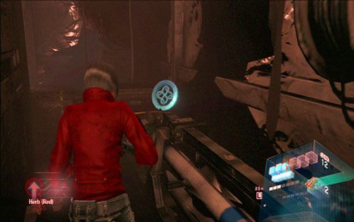 Gdy stwór zacznie się cofać, obiegnij ścianę z lewej i zestrzel emblemat - Rozdział IV | Emblematy - Ada Wong | Resident Evil 6 - Resident Evil 6 - poradnik do gry