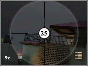 Idź dalej wzdłuż zielonego muru, po chwili wybiegnie na ciebie pies (26), a za nim z prawej - dwóch jego panów (27) (28) - Vergara | Soldier of Fortune 2 Double Helix - Soldier of Fortune 2: Double Helix - poradnik do gry