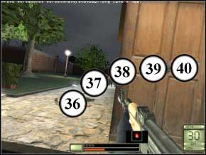 Idź w prawo, do zamkniętej bramy, odwróć się - pojawi się dwóch strażników - jeden za basenem (41), a drugi tuż po prawej (42) - Vergara | Soldier of Fortune 2 Double Helix - Soldier of Fortune 2: Double Helix - poradnik do gry