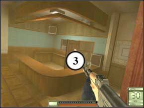 Zabij jeszcze jednego strażnika, który wybiegnie z głębi sali (4) - Vergara | Soldier of Fortune 2 Double Helix - Soldier of Fortune 2: Double Helix - poradnik do gry