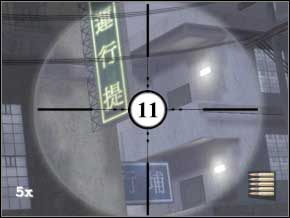 Wejdź na skrzyżowanie i spójrz w lewą ulicę - tam, daleko za skrzynką, stał będzie jeden strażnik - Hongkong | Soldier of Fortune 2 Double Helix - Soldier of Fortune 2: Double Helix - poradnik do gry