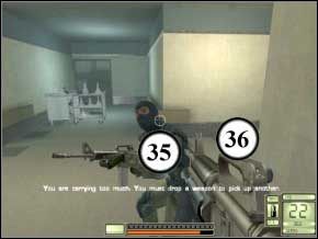 Teraz tylko wykończ tercet na schodach (37) (38) (39) i wybierz drogę na górę - schody lub winda (polecam schody, mniej czasu stracisz) - New York | Soldier of Fortune 2 Double Helix - Soldier of Fortune 2: Double Helix - poradnik do gry