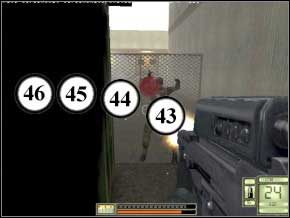 Ukryj się w korytarzu i czekaj na wrogów - będzie ich pięciu i będą to wszyscy na tym poziomie (47) (48) (49) (50) (51) - Switzerland | Soldier of Fortune 2 Double Helix - Soldier of Fortune 2: Double Helix - poradnik do gry