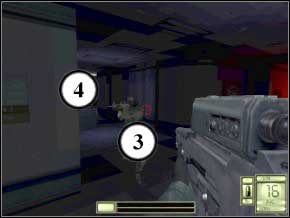 Gdy ich zabijesz, ponownie się odwróć i wejdź do drzwi - stać w nich będzie czwórka strażników, zabij wszystkich (jeśli nie tutaj, to biegać będą po korytarzach) (5) (6) (7) (8) - Texas | Soldier of Fortune 2 Double Helix - Soldier of Fortune 2: Double Helix - poradnik do gry