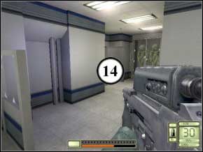 Po prawej, wśród rupieci jest parka (15) (16), zabij ich, lecz nie idź tym korytarzem, tylko odwróć się i do drzwi - Texas | Soldier of Fortune 2 Double Helix - Soldier of Fortune 2: Double Helix - poradnik do gry