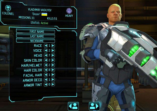 W XCOM: Enemy Unknown możemy dowolnie spersonalizować każdego z żołnierzy. - Koszary w XCOM Enemy Unknown | Baza - XCOM: Enemy Unknown - poradnik do gry