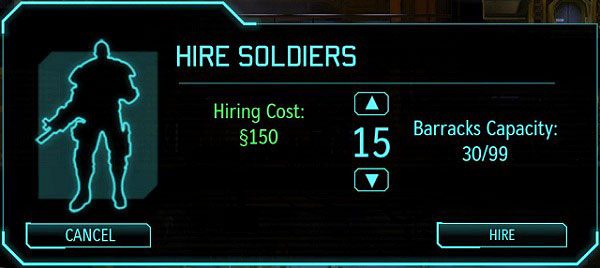 Straty w ludziach trzeba uzupełniać na bieżąco: 15 nowych rekrutów powinno wystarczyć na ten miesiąc. - Koszary w XCOM Enemy Unknown | Baza - XCOM: Enemy Unknown - poradnik do gry