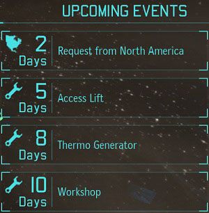 Lista nadchodzących wydarzeń pozwala nam łatwo zapanować nad projektem XCOM. - Globus - wprowadzenie | Baza w XCOM Enemy Unknown - XCOM: Enemy Unknown - poradnik do gry