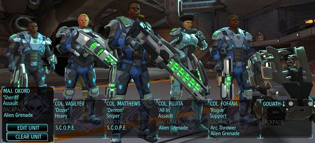 Dream team tuż przed wyruszeniem na misję. - Grupa uderzeniowa | Drużyna i klasy w XCOM Enemy Unknown - XCOM: Enemy Unknown - poradnik do gry
