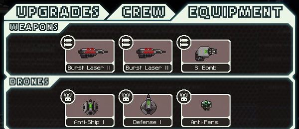 FTL: Faster Than Light oferuje całą gamę różnorodnych broni, od laserów poczynając, przez dezaktywujące elektronikę działka jonowe i sterowane automatycznie drony bojowe, a na naprowadzanych, teleportowanych na pokład wroga bombach kończąc - Uzbrojenie | FTL Faster Than Light - FTL: Faster Than Light - poradnik do gry